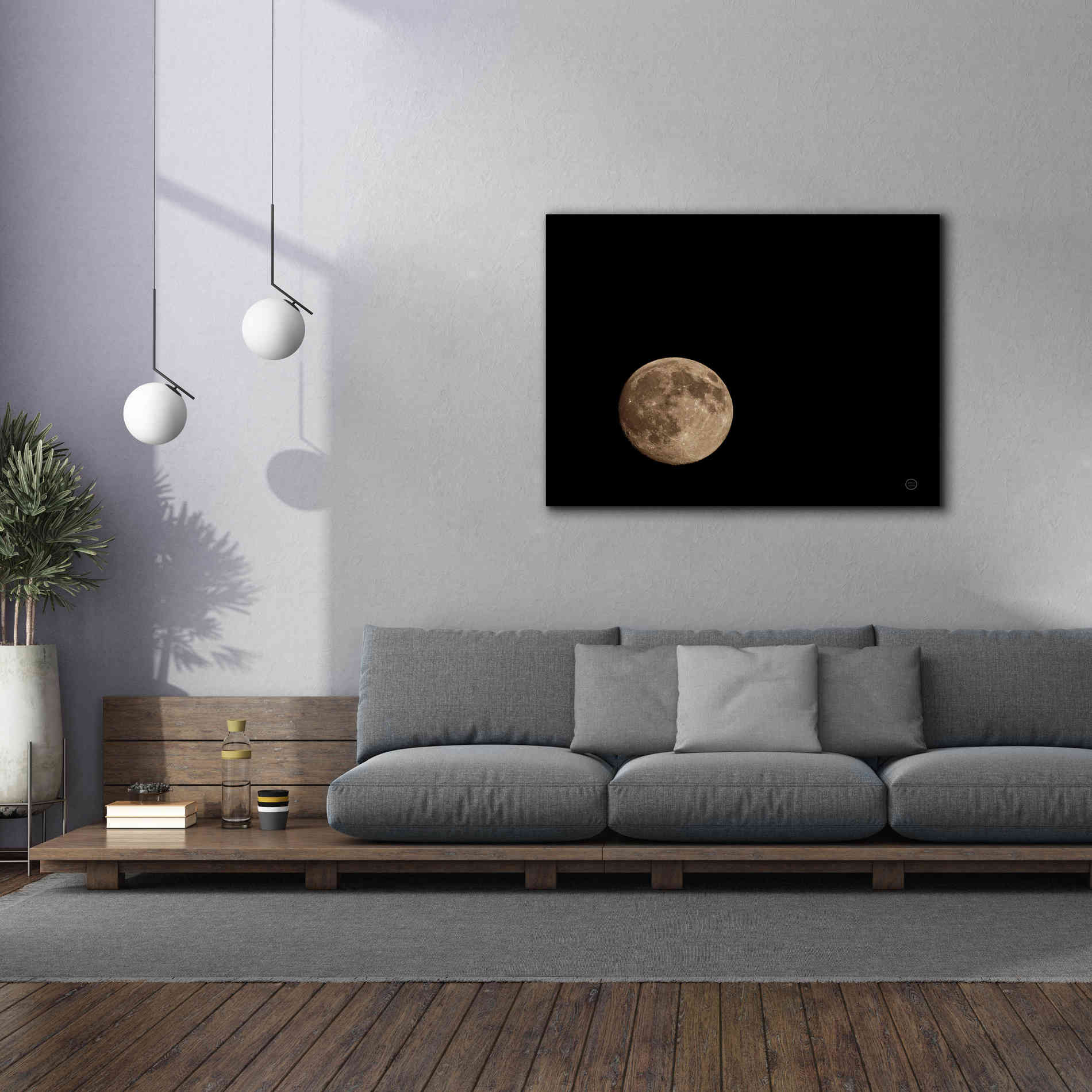 'Moon Detail II' by Nathan Larson, Canvas Wall Art,54 x 40