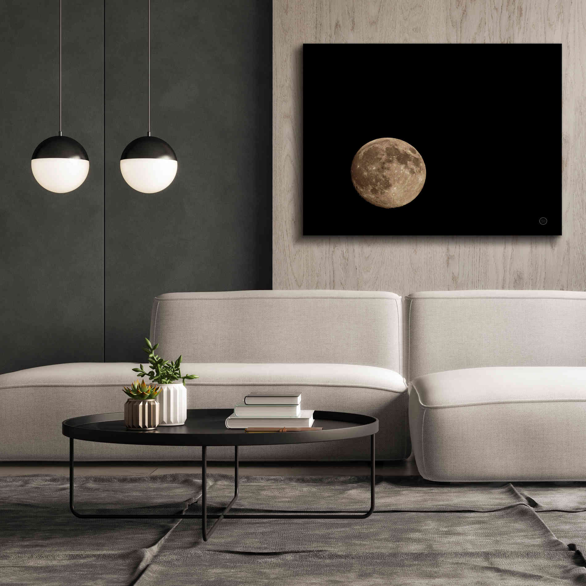 'Moon Detail II' by Nathan Larson, Canvas Wall Art,54 x 40