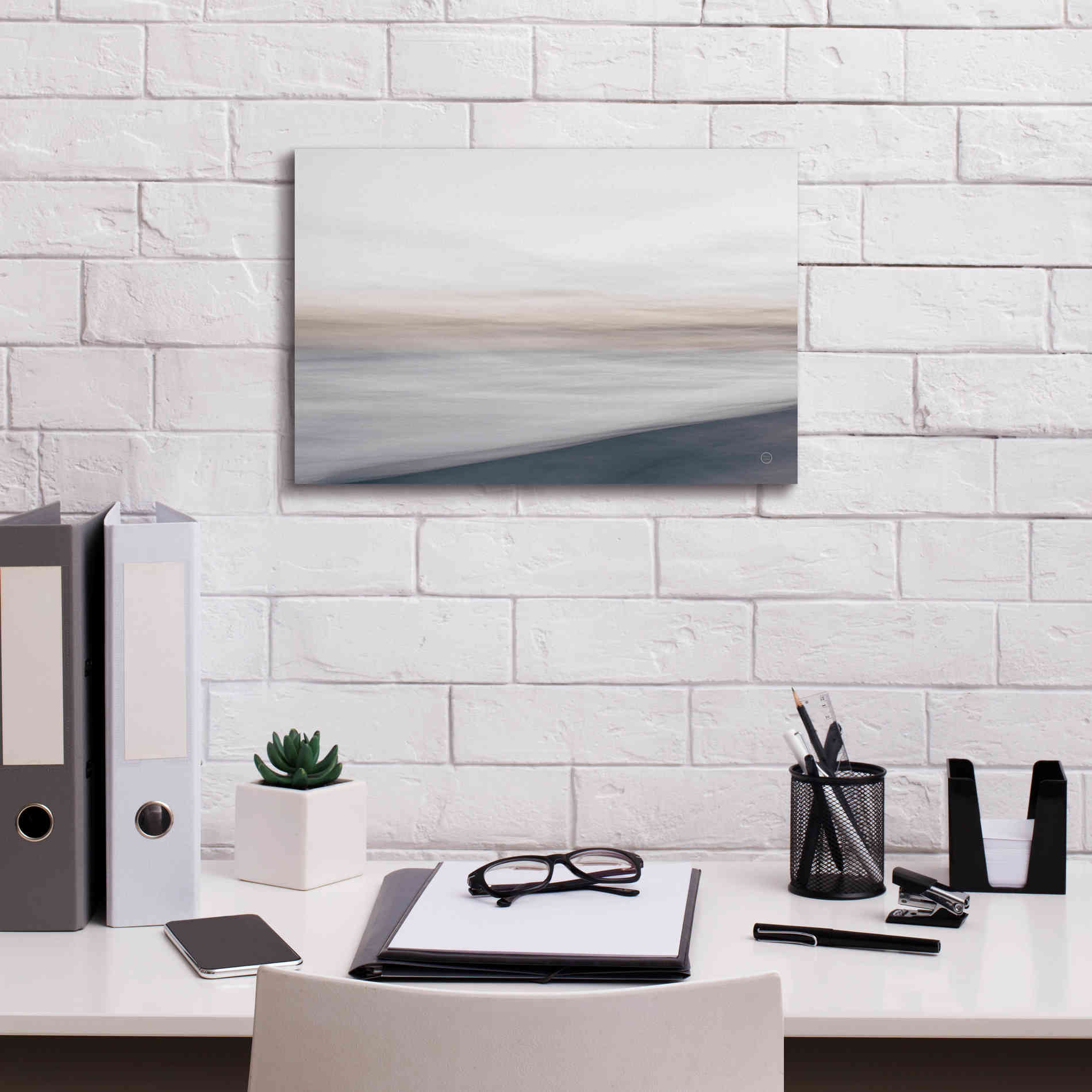 'Waves Move Me I' by Nathan Larson, Canvas Wall Art,18 x 12