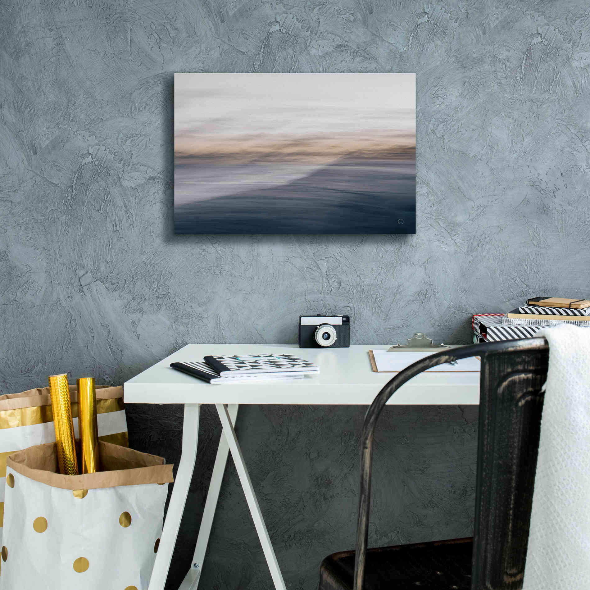 'Waves Move Me III' by Nathan Larson, Canvas Wall Art,18 x 12