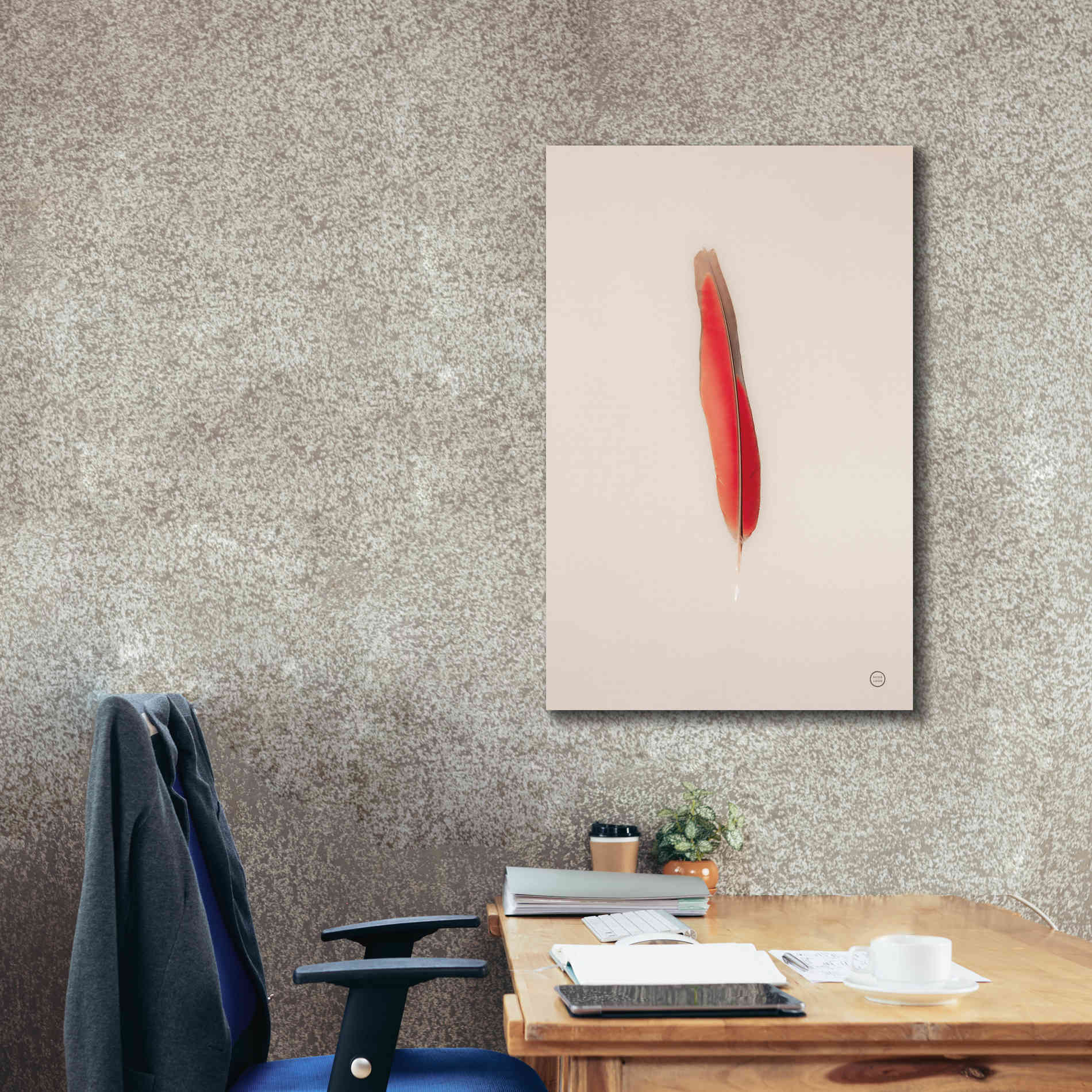 'Floating Feathers II' by Nathan Larson, Canvas Wall Art,26 x 40