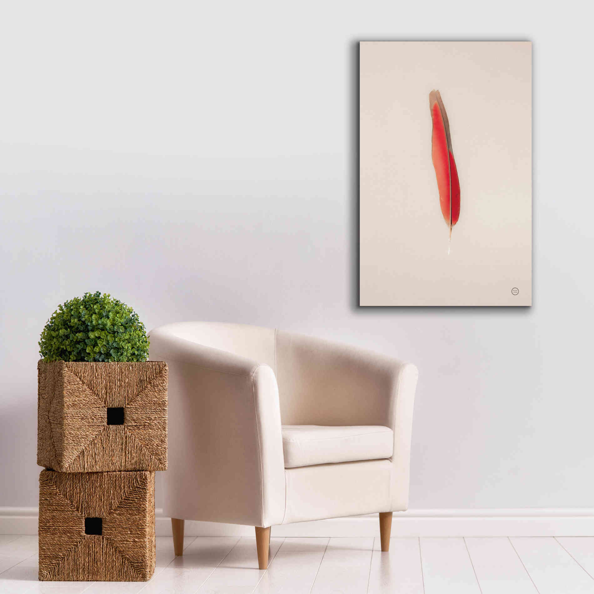 'Floating Feathers II' by Nathan Larson, Canvas Wall Art,26 x 40