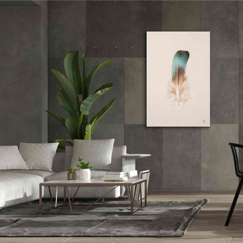 Image of 'Floating Feathers IV' by Nathan Larson, Canvas Wall Art,40 x 60