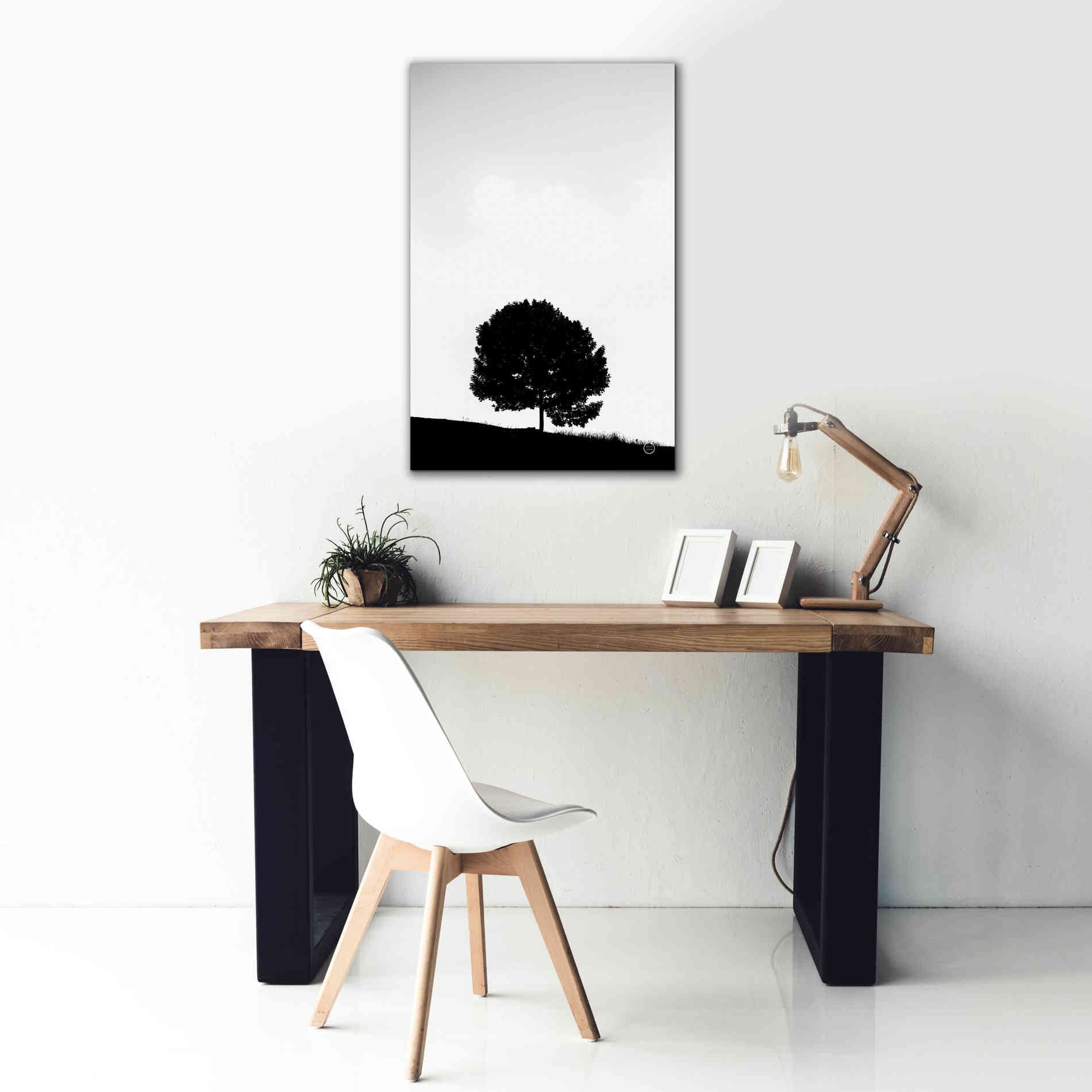 'Lone Tree Hill' by Nathan Larson, Canvas Wall Art,26 x 40