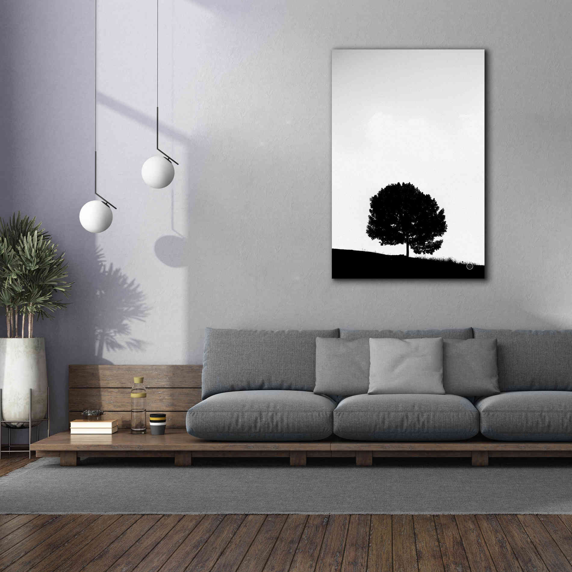 'Lone Tree Hill' by Nathan Larson, Canvas Wall Art,40 x 60