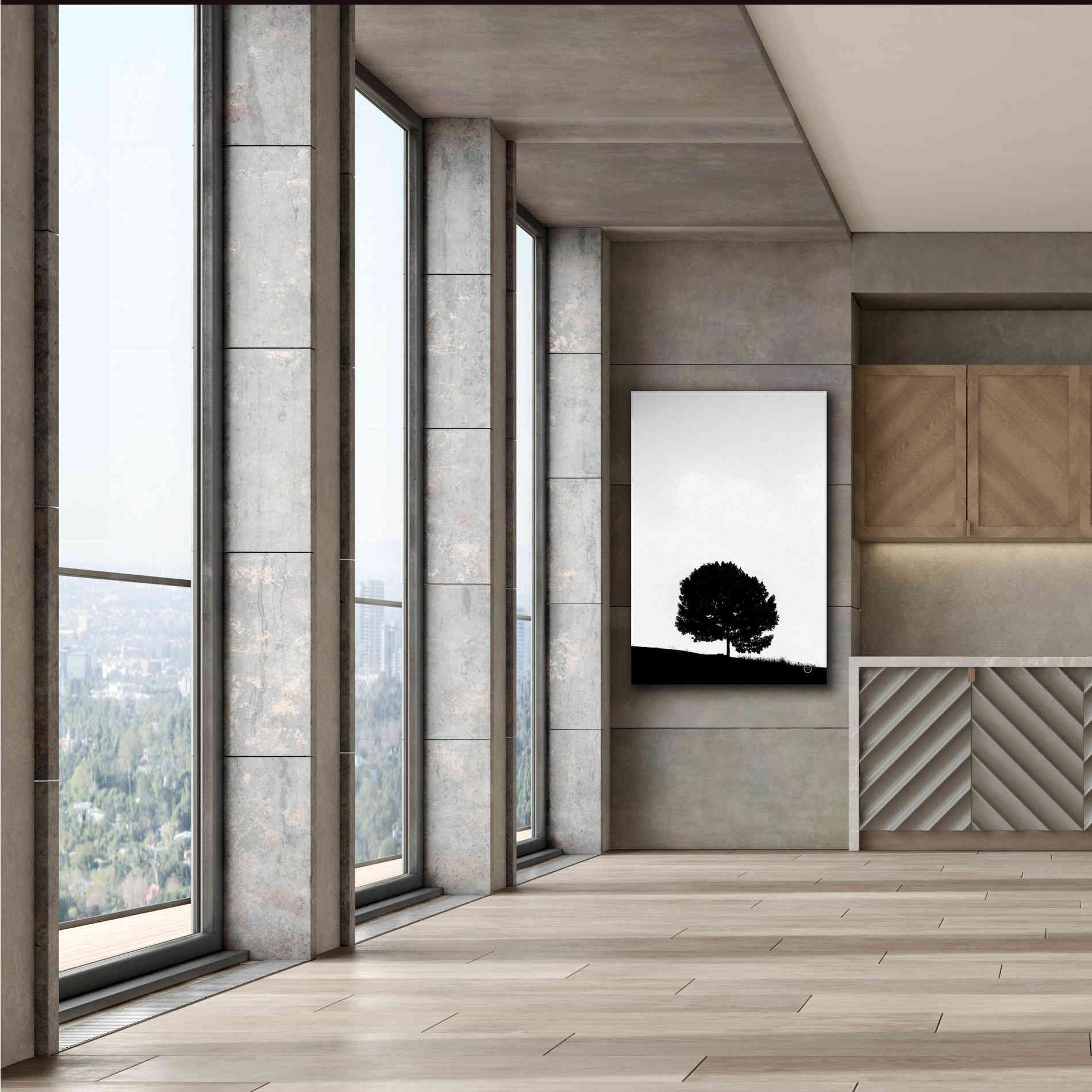 'Lone Tree Hill' by Nathan Larson, Canvas Wall Art,40 x 60