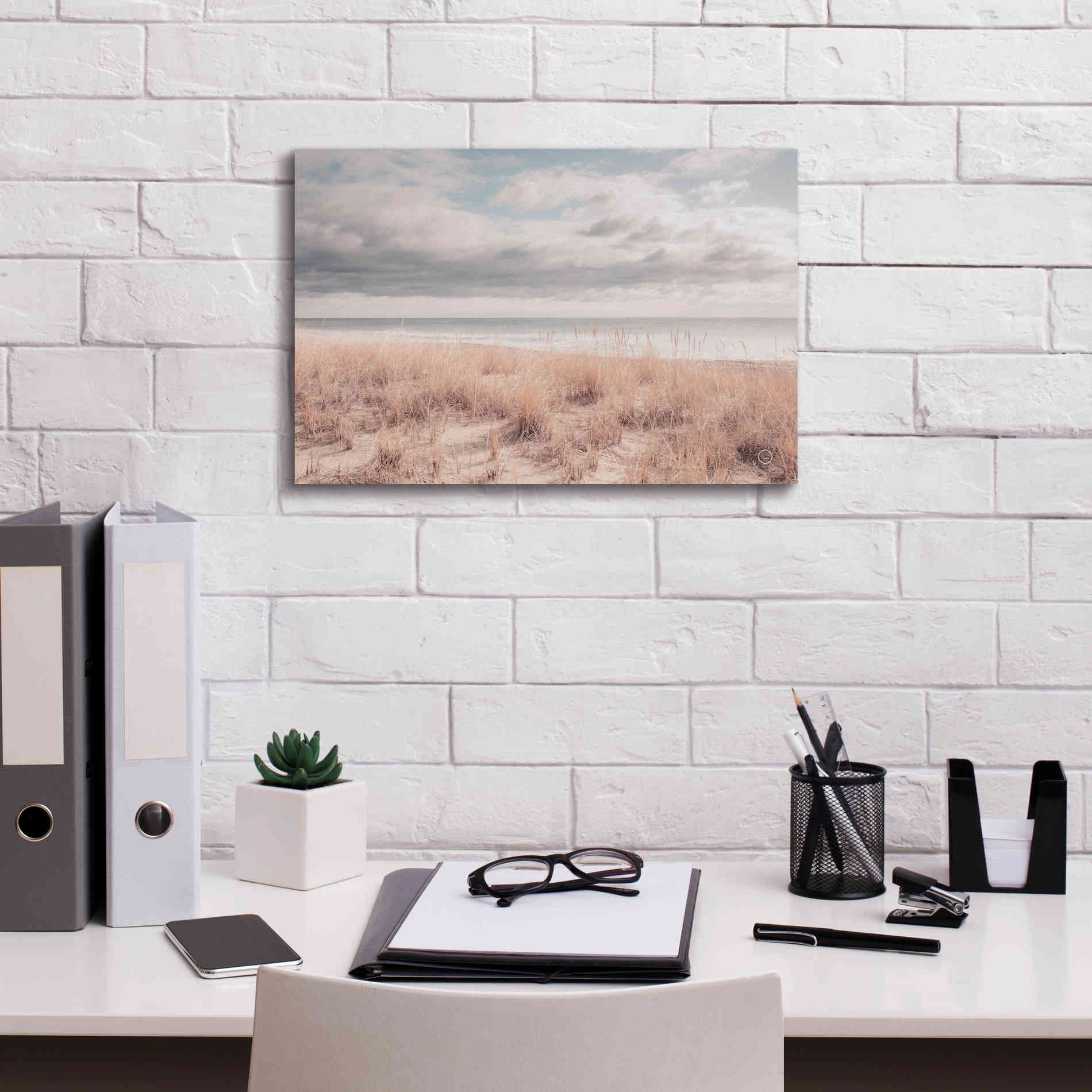 'Soft Oceans' by Nathan Larson, Canvas Wall Art,18 x 12