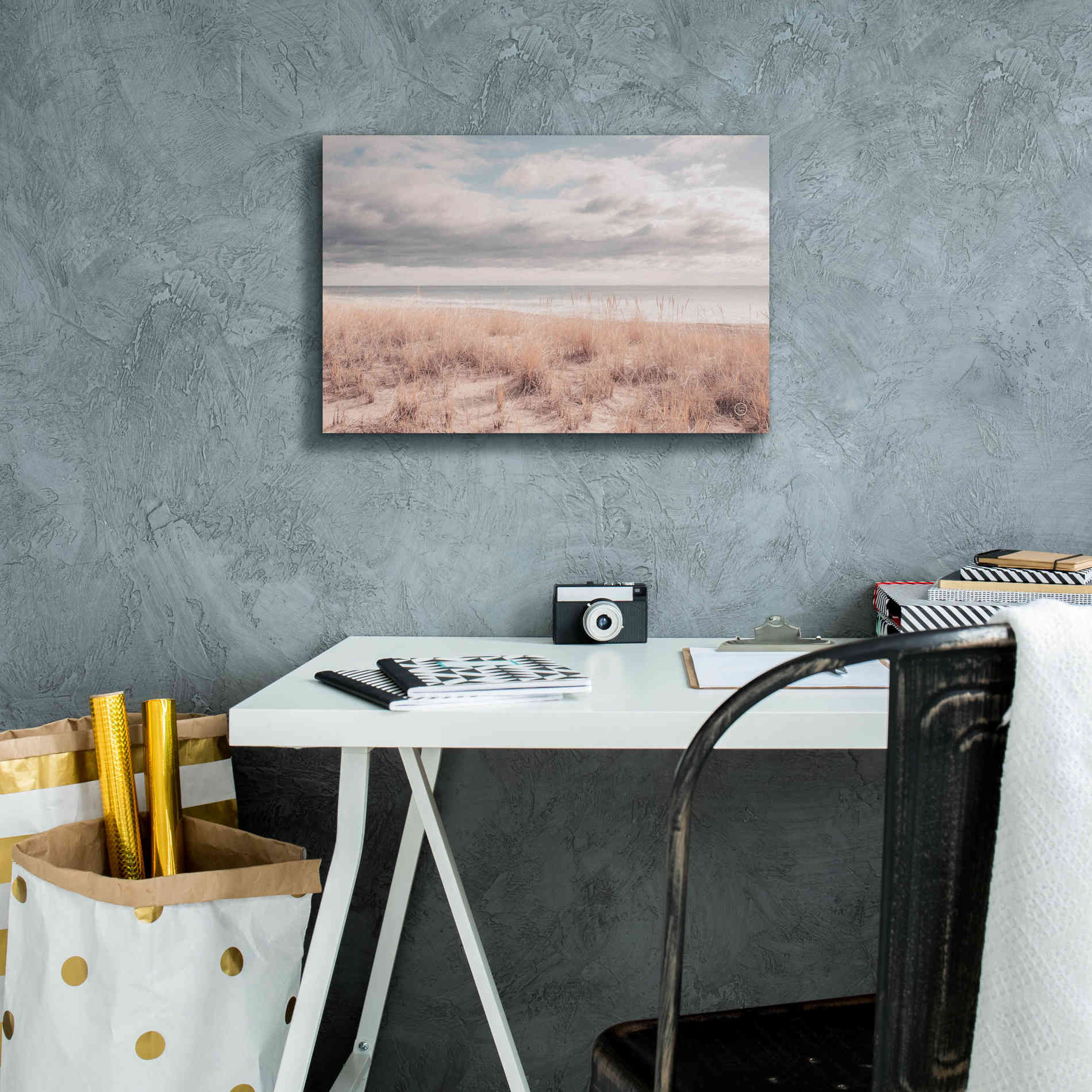 'Soft Oceans' by Nathan Larson, Canvas Wall Art,18 x 12