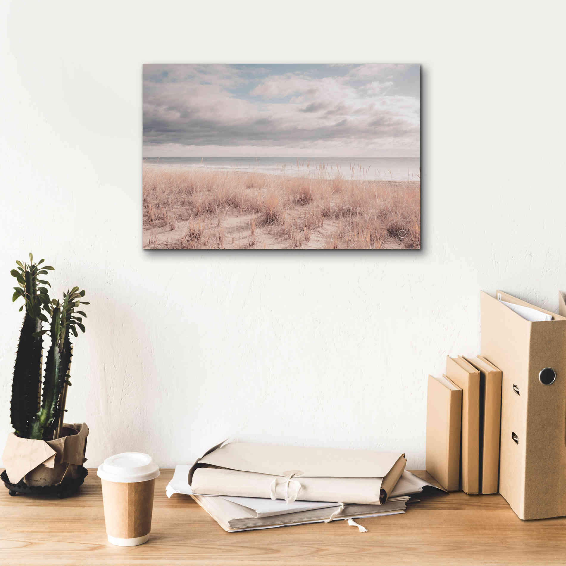 'Soft Oceans' by Nathan Larson, Canvas Wall Art,18 x 12