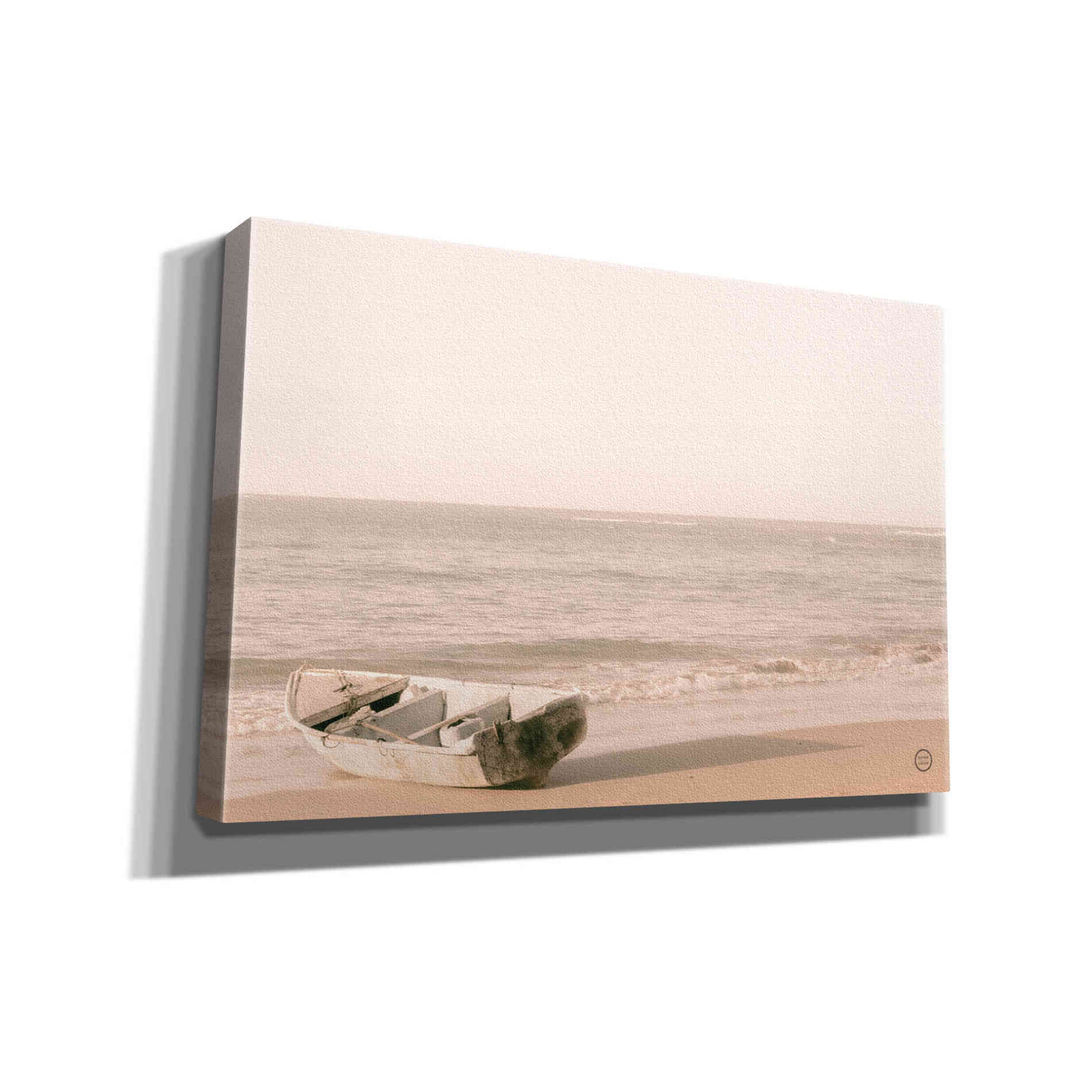 'Fishing Boat at Sunset' by Nathan Larson, Canvas Wall Art