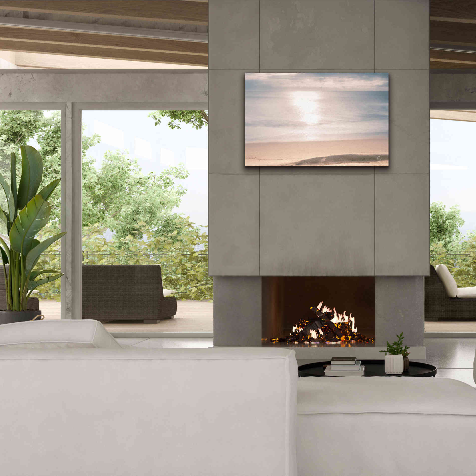 'Smooth Waters' by Nathan Larson, Canvas Wall Art,40 x 26