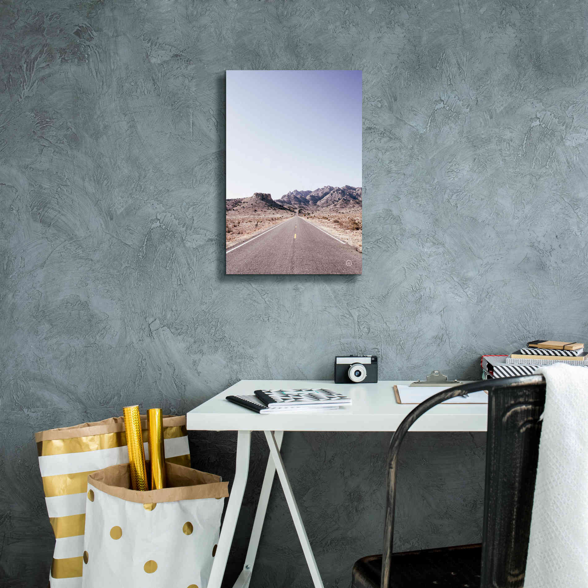 'Dusty Desert Dreams Road' by Nathan Larson, Canvas Wall Art,12 x 18