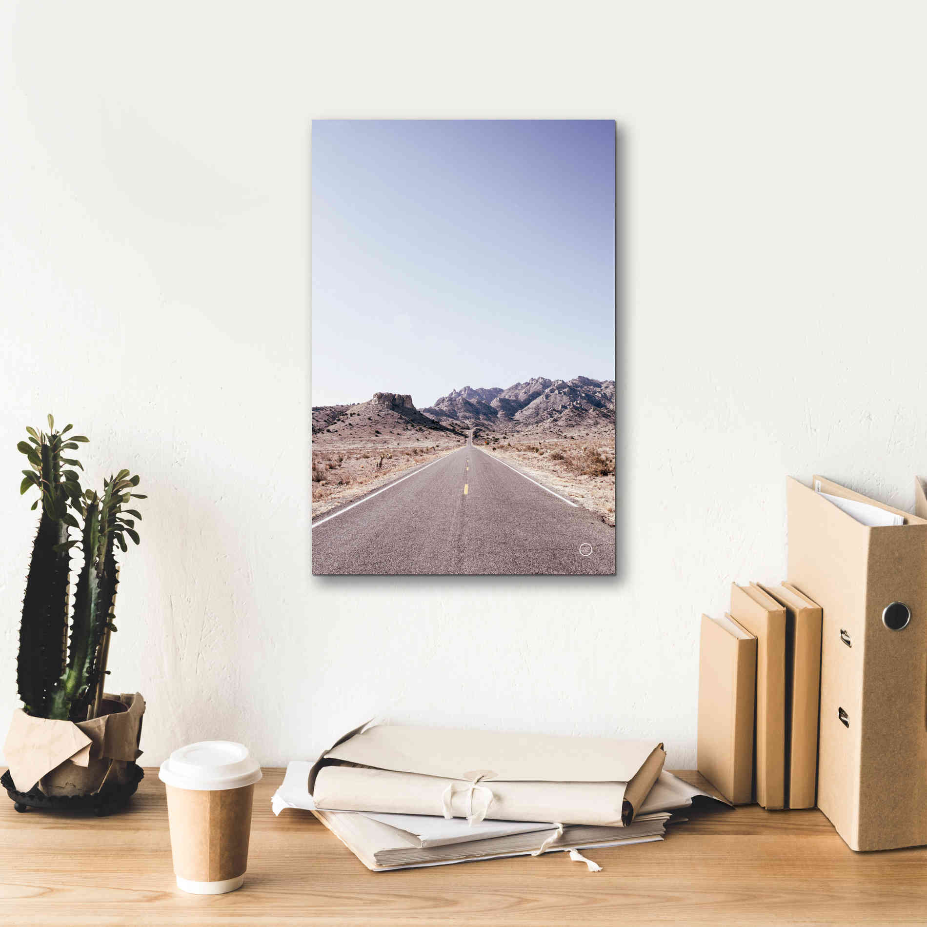 'Dusty Desert Dreams Road' by Nathan Larson, Canvas Wall Art,12 x 18