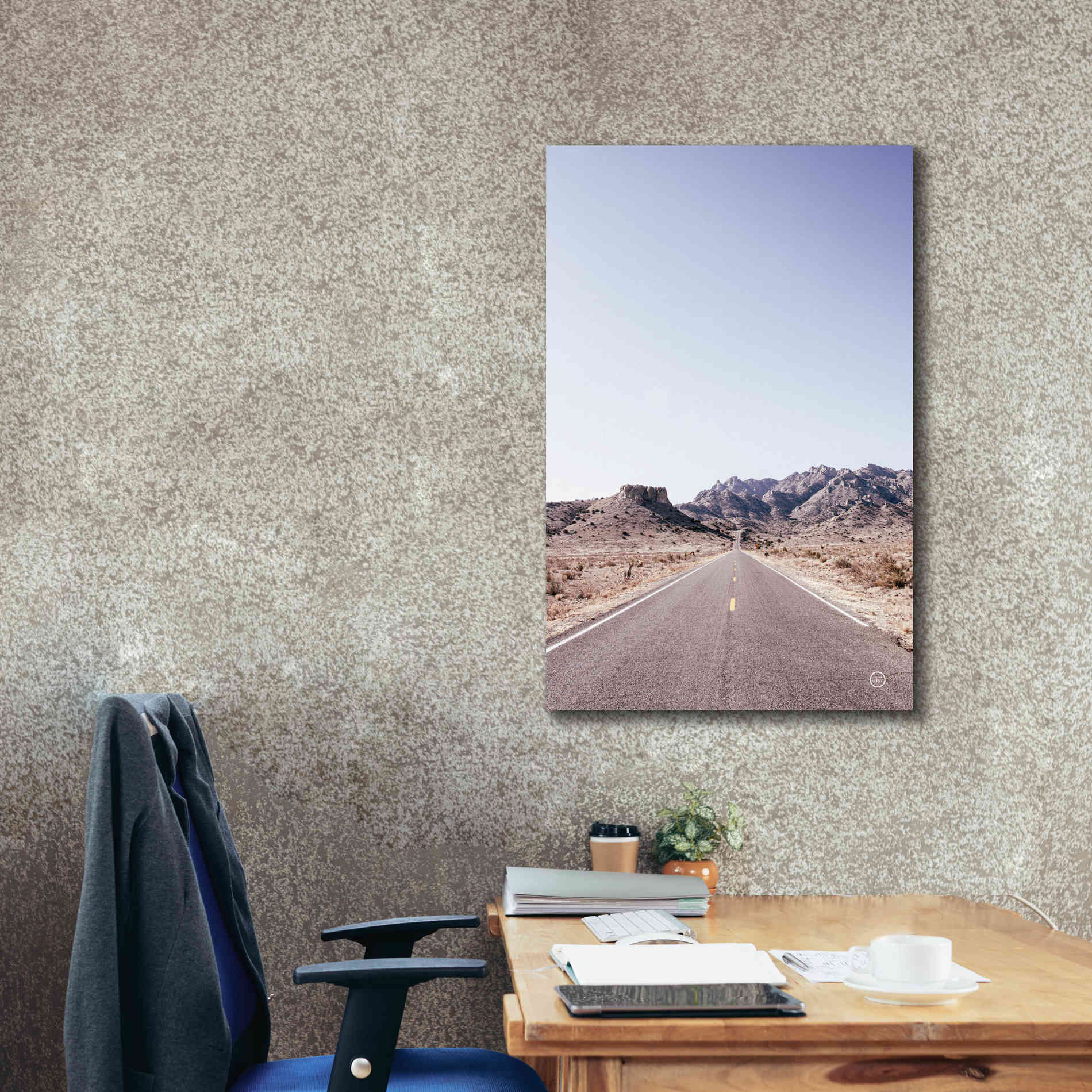 'Dusty Desert Dreams Road' by Nathan Larson, Canvas Wall Art,26 x 40
