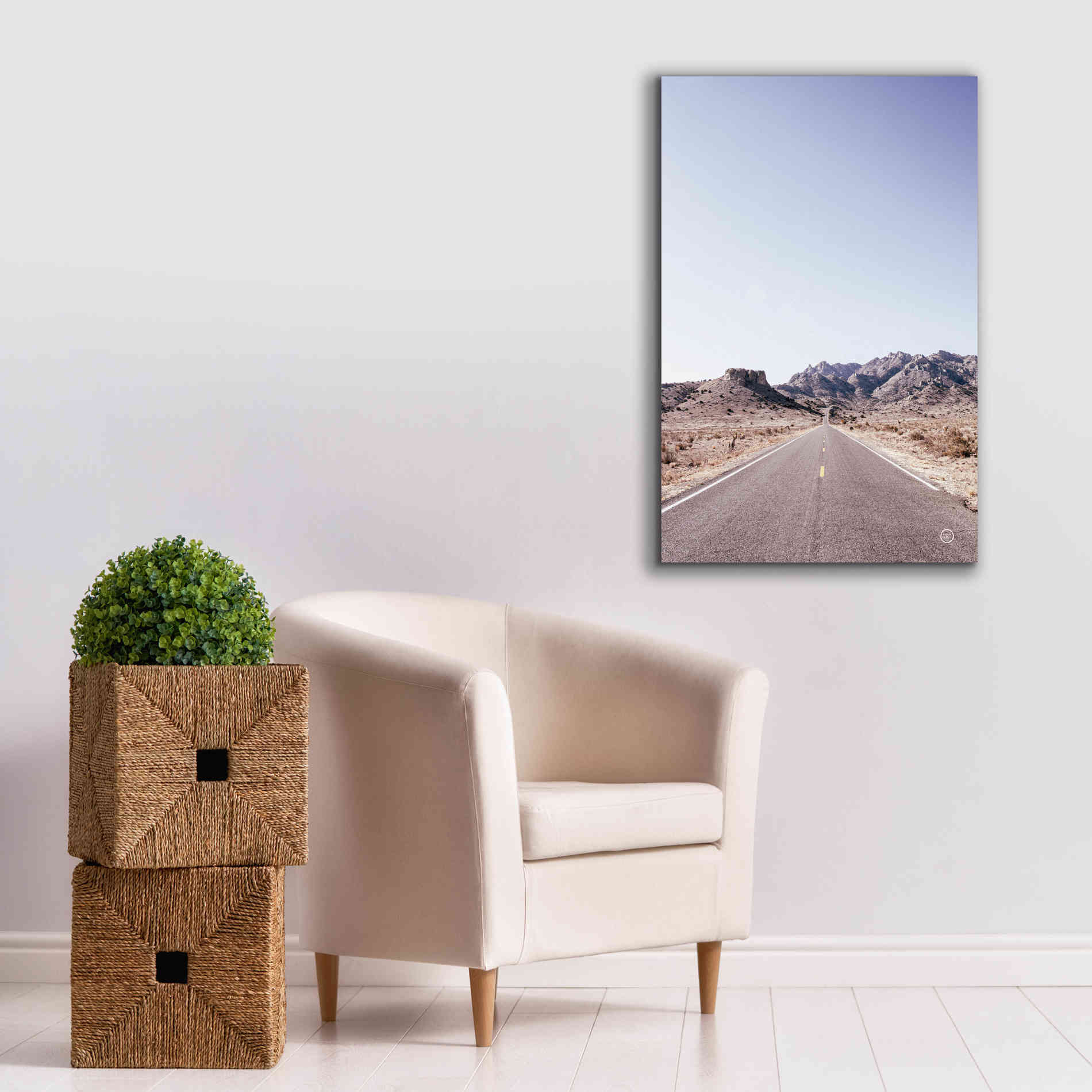 'Dusty Desert Dreams Road' by Nathan Larson, Canvas Wall Art,26 x 40