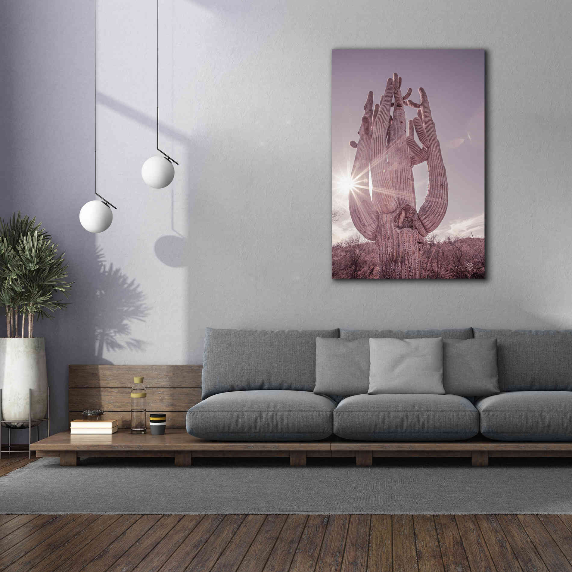 'Dusty Desert Saguaro' by Nathan Larson, Canvas Wall Art,40 x 60