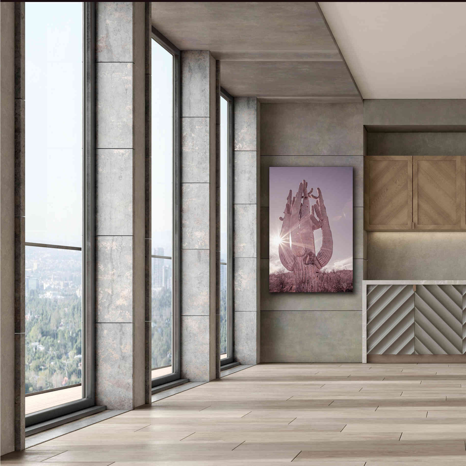 'Dusty Desert Saguaro' by Nathan Larson, Canvas Wall Art,40 x 60