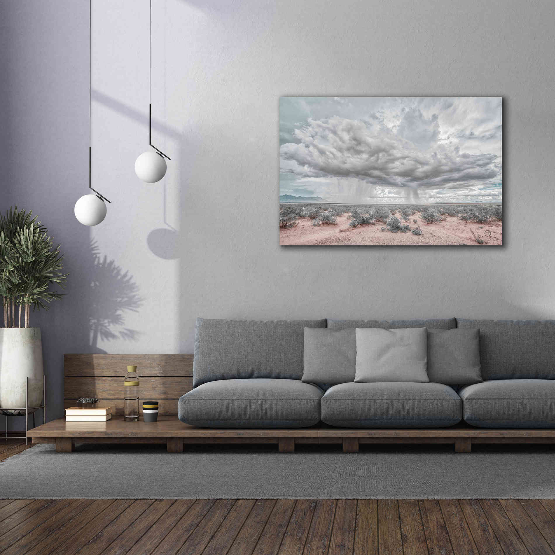 'New Mexico Rain' by Nathan Larson, Canvas Wall Art,60 x 40