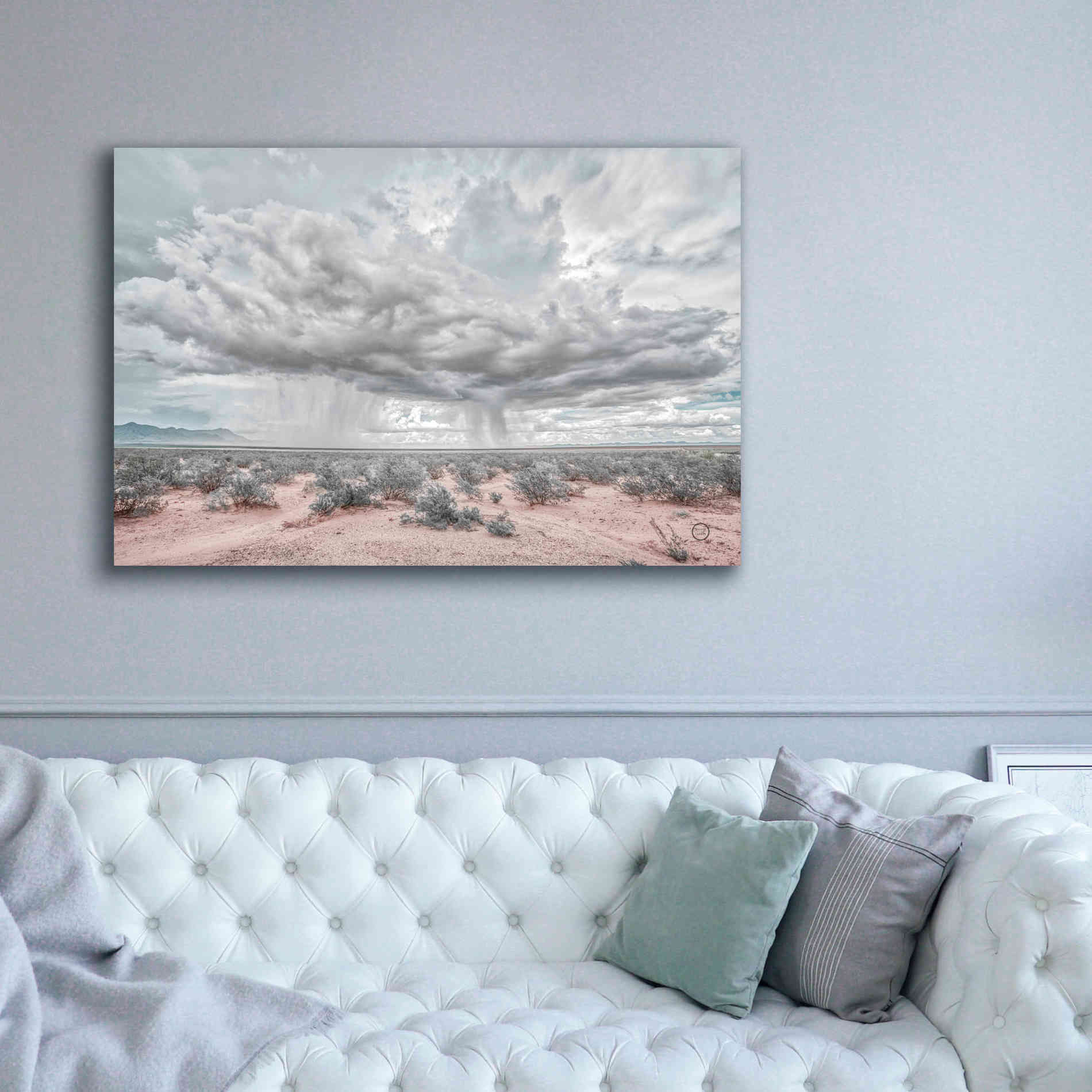 'New Mexico Rain' by Nathan Larson, Canvas Wall Art,60 x 40