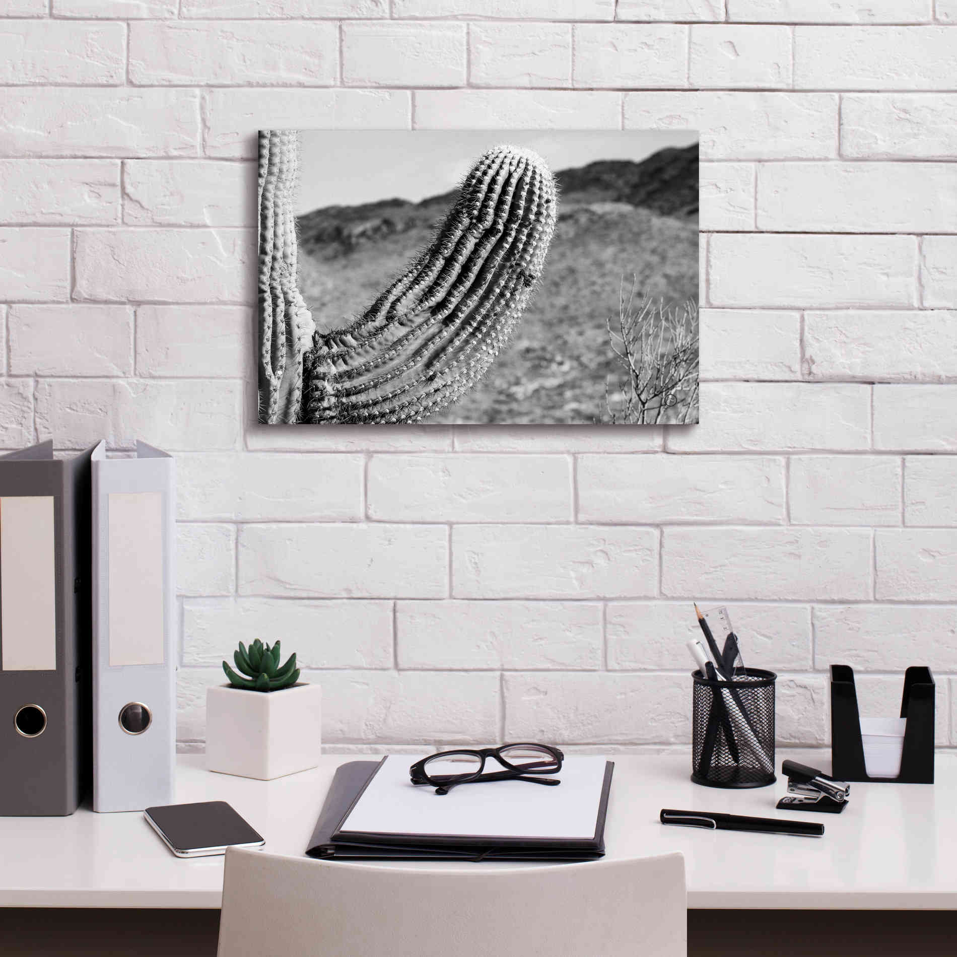 'Saguaro' by Nathan Larson, Canvas Wall Art,18 x 12