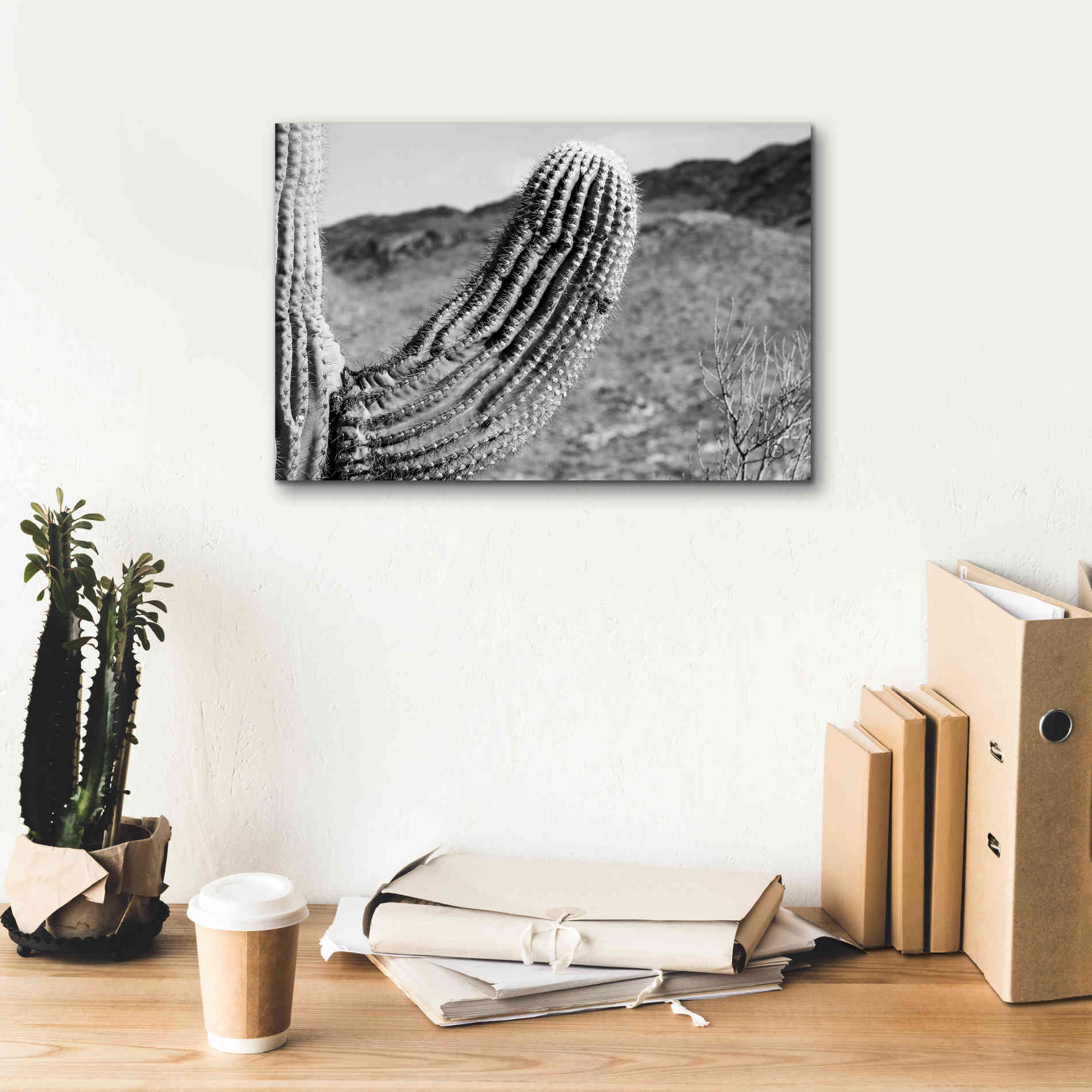 'Saguaro' by Nathan Larson, Canvas Wall Art,18 x 12