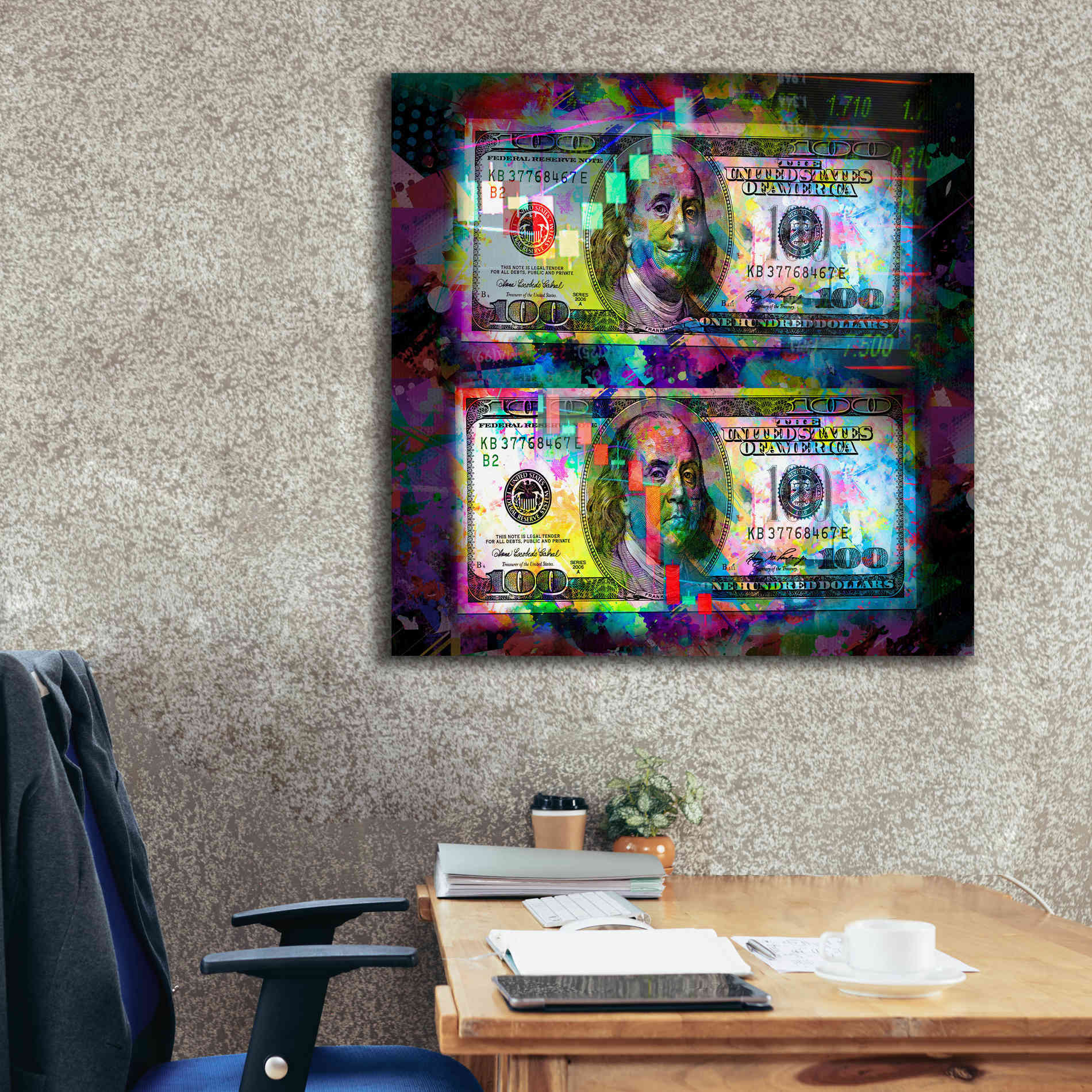 'Good Day Bad Day,' Canvas Wall Art,37x37