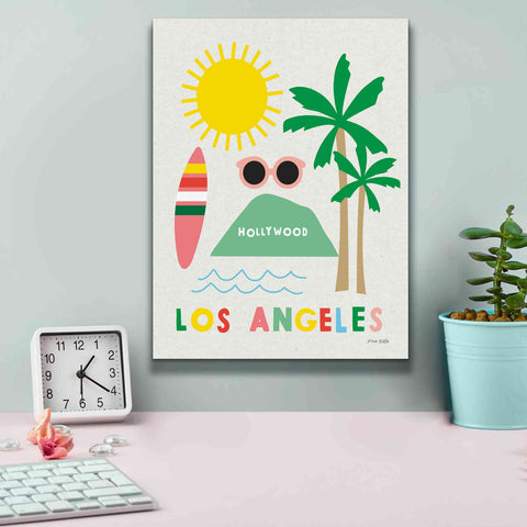 Image of 'City Fun Los Angeles' by Ann Kelle Designs, Canvas Wall Art,12 x 16