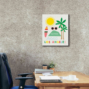 'City Fun Los Angeles' by Ann Kelle Designs, Canvas Wall Art,20 x 24