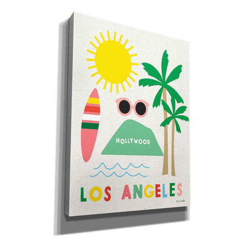 Image of 'City Fun Los Angeles' by Ann Kelle Designs, Canvas Wall Art,12x16x1.1x0,20x24x1.1x0,26x30x1.74x0,40x54x1.74x0