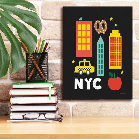 Image of 'City Fun NYC' by Ann Kelle Designs, Canvas Wall Art,12 x 16