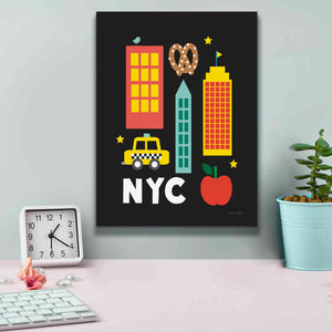 'City Fun NYC' by Ann Kelle Designs, Canvas Wall Art,12 x 16