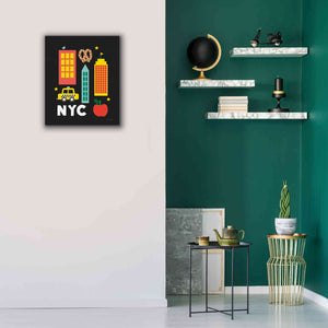'City Fun NYC' by Ann Kelle Designs, Canvas Wall Art,20 x 24