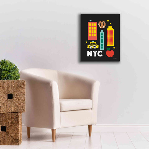Image of 'City Fun NYC' by Ann Kelle Designs, Canvas Wall Art,20 x 24