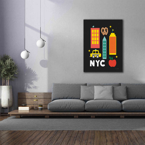 Image of 'City Fun NYC' by Ann Kelle Designs, Canvas Wall Art,40 x 54