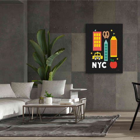 Image of 'City Fun NYC' by Ann Kelle Designs, Canvas Wall Art,40 x 54