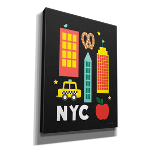 'City Fun NYC' by Ann Kelle Designs, Canvas Wall Art,12x16x1.1x0,20x24x1.1x0,26x30x1.74x0,40x54x1.74x0