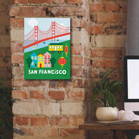 Image of 'City Fun San Francisco' by Ann Kelle Designs, Canvas Wall Art,12 x 16