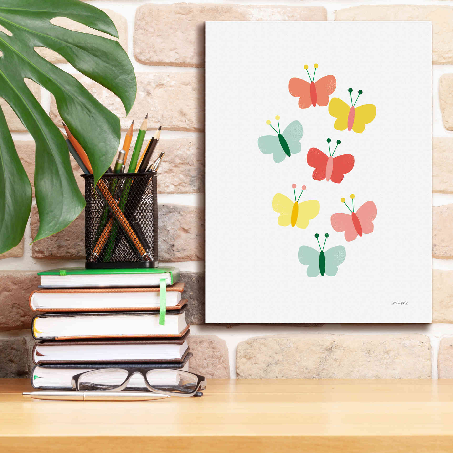 'Butterfly Friends' by Ann Kelle Designs, Canvas Wall Art,12 x 16