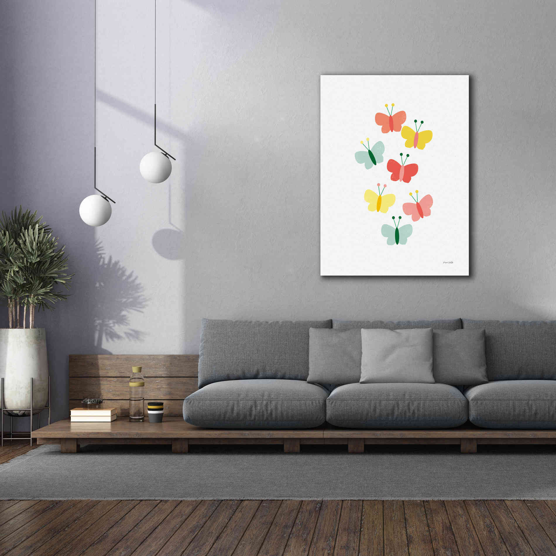 'Butterfly Friends' by Ann Kelle Designs, Canvas Wall Art,40 x 54