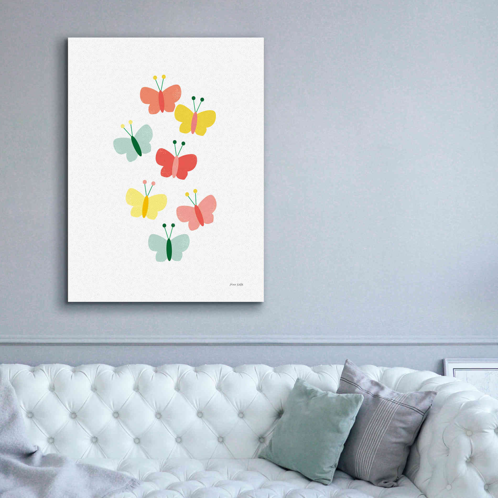 'Butterfly Friends' by Ann Kelle Designs, Canvas Wall Art,40 x 54