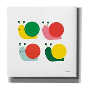 'Snails Four' by Ann Kelle Designs, Canvas Wall Art,12x12x1.1x0,18x18x1.1x0,26x26x1.74x0,37x37x1.74x0