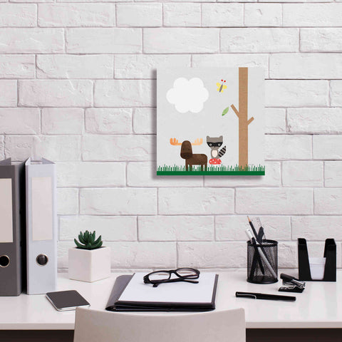 Image of 'Woodland Animals I' by Ann Kelle Designs, Canvas Wall Art,12 x 12