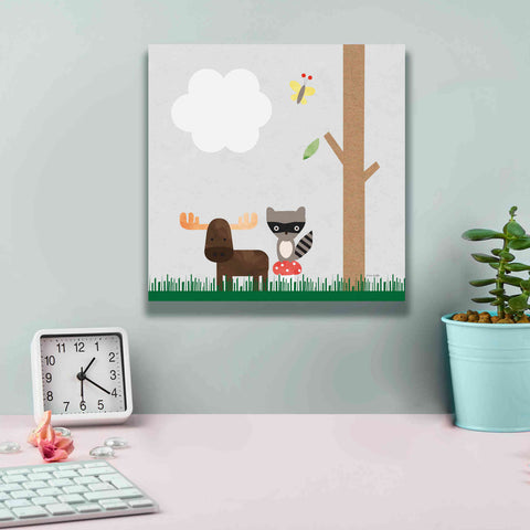 Image of 'Woodland Animals I' by Ann Kelle Designs, Canvas Wall Art,12 x 12