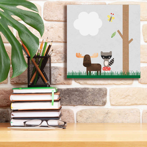 Image of 'Woodland Animals I' by Ann Kelle Designs, Canvas Wall Art,12 x 12