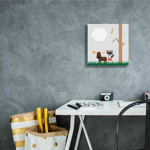 Image of 'Woodland Animals I' by Ann Kelle Designs, Canvas Wall Art,12 x 12