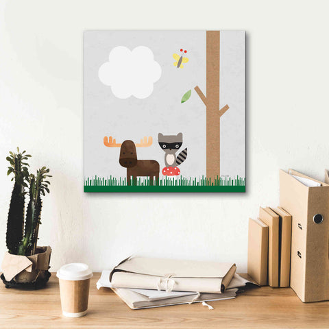 Image of 'Woodland Animals I' by Ann Kelle Designs, Canvas Wall Art,18 x 18