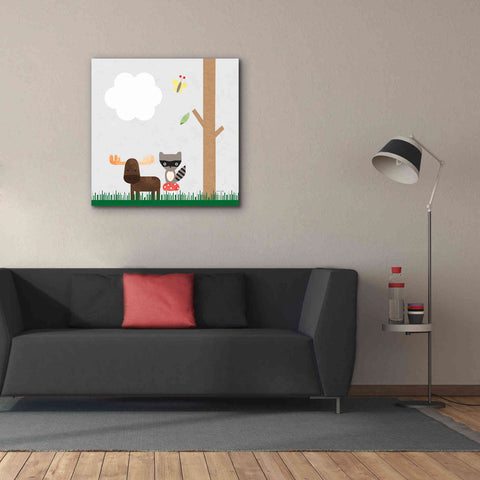 Image of 'Woodland Animals I' by Ann Kelle Designs, Canvas Wall Art,37 x 37