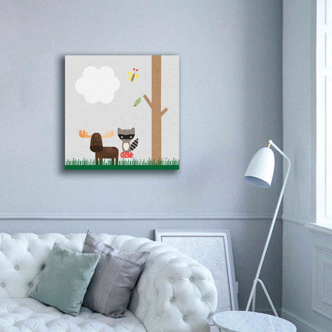 Image of 'Woodland Animals I' by Ann Kelle Designs, Canvas Wall Art,37 x 37
