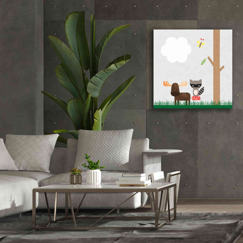 Image of 'Woodland Animals I' by Ann Kelle Designs, Canvas Wall Art,37 x 37