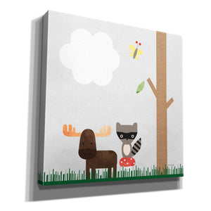 'Woodland Animals I' by Ann Kelle Designs, Canvas Wall Art,12x12x1.1x0,18x18x1.1x0,26x26x1.74x0,37x37x1.74x0